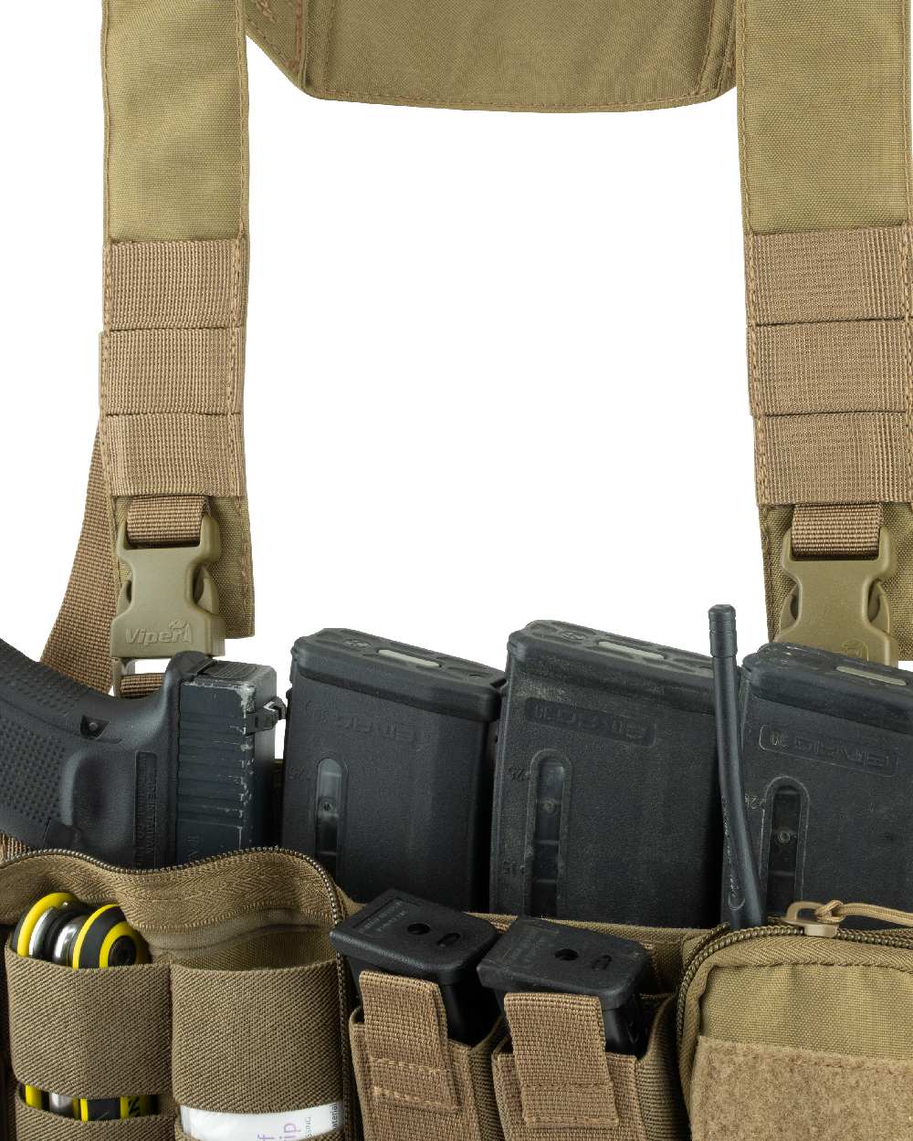 Coyote Coloured Viper VX Buckle Up Ready Rig on white background #colour_coyote