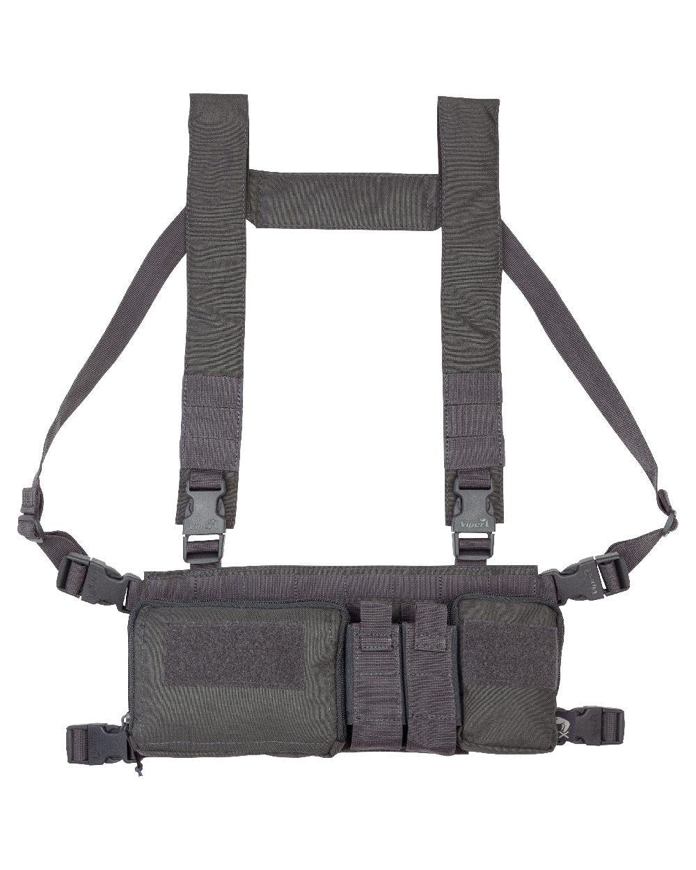 Titanium Coloured Viper VX Buckle Up Ready Rig on white background #colour_titanium