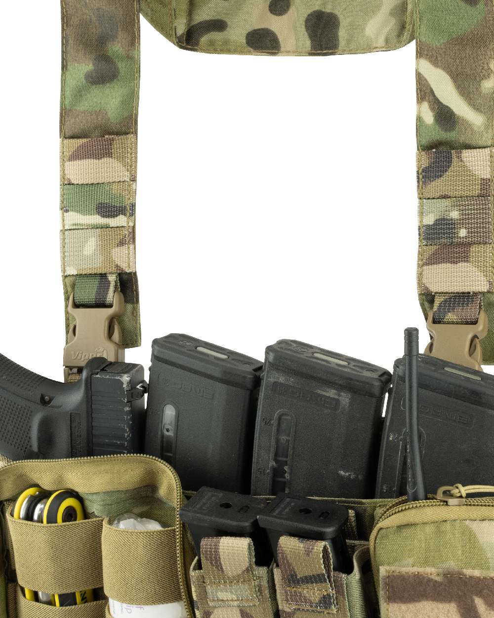 VCAM Coloured Viper VX Buckle Up Ready Rig on white background #colour_vcam