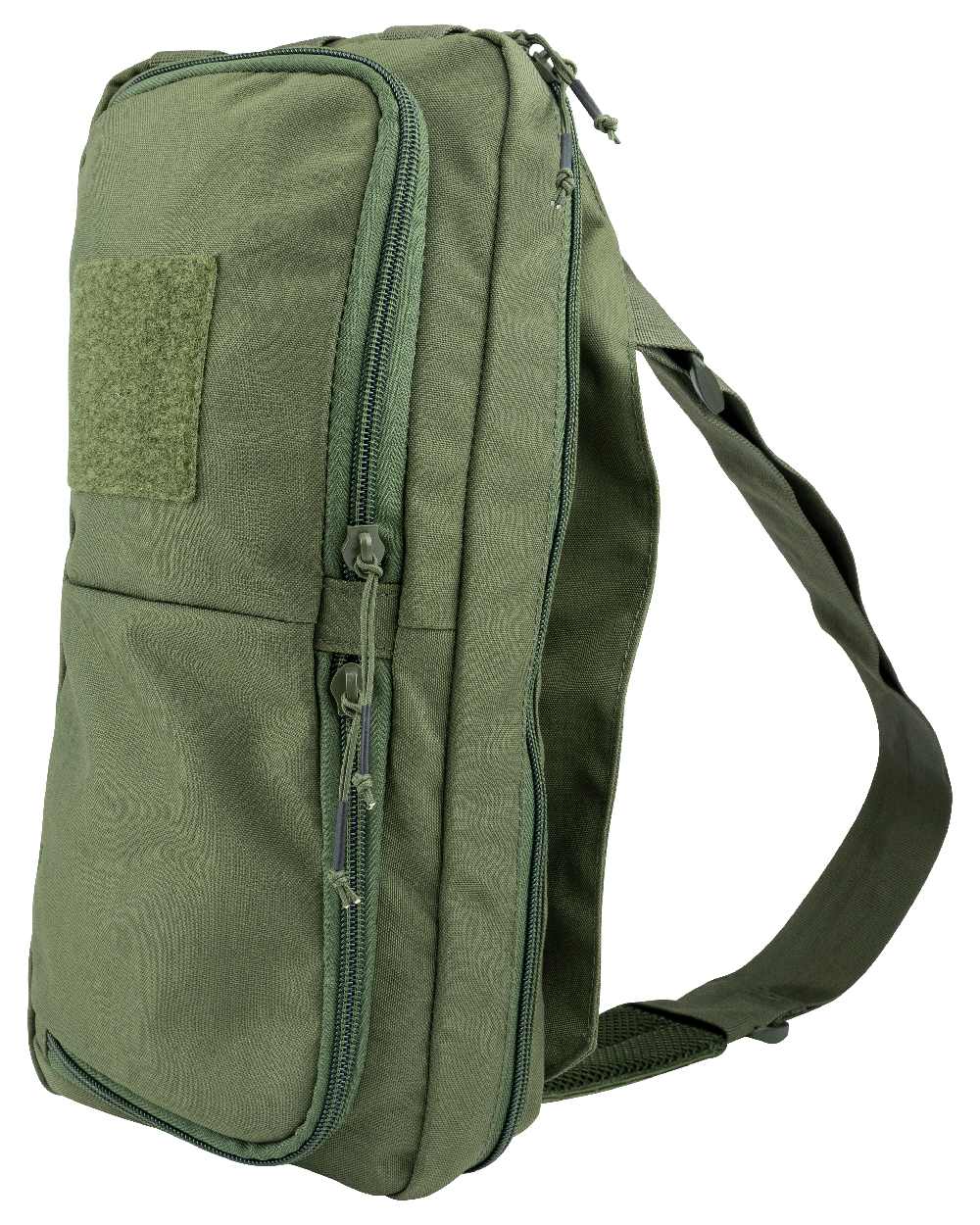 Green Coloured Viper VX Buckle Up Sling Pack on white background #colour_green
