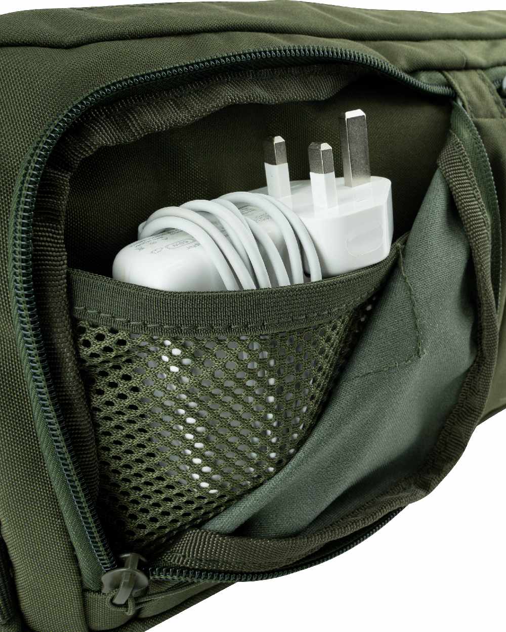 Green Coloured Viper VX Buckle Up Sling Pack on white background #colour_green