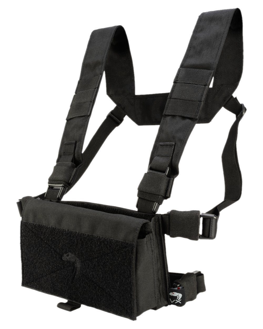 Black Coloured Viper VX Buckle Up Utility Rig on white background #colour_black