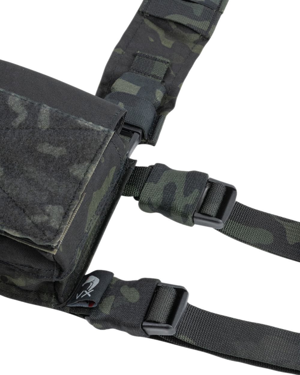 VCAM Black Coloured Viper VX Buckle Up Utility Rig on white background #colour_vcam-black
