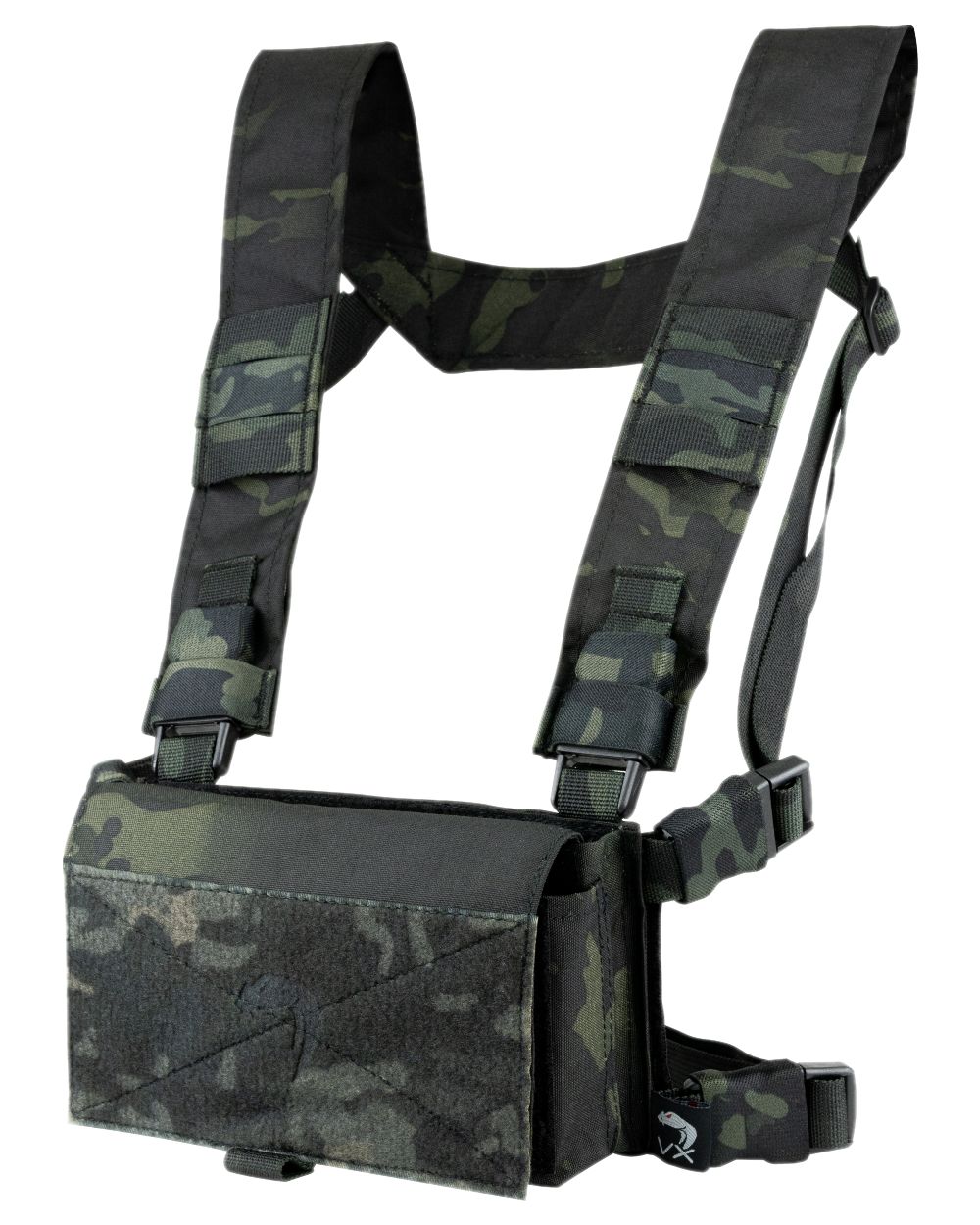 VCAM Black Coloured Viper VX Buckle Up Utility Rig on white background #colour_vcam-black