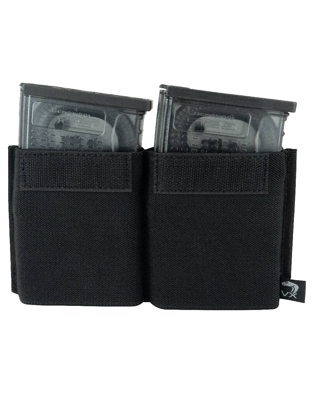 Black Coloured Viper VX Double Rifle Mag Sleeve XL on white background #colour_black