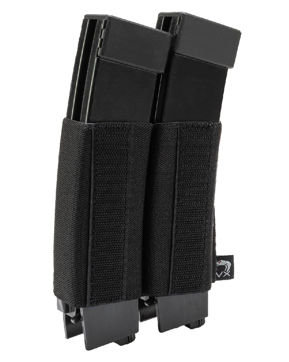 Black Coloured Viper VX Double SMG Mag Sleeve on white background #colour_black
