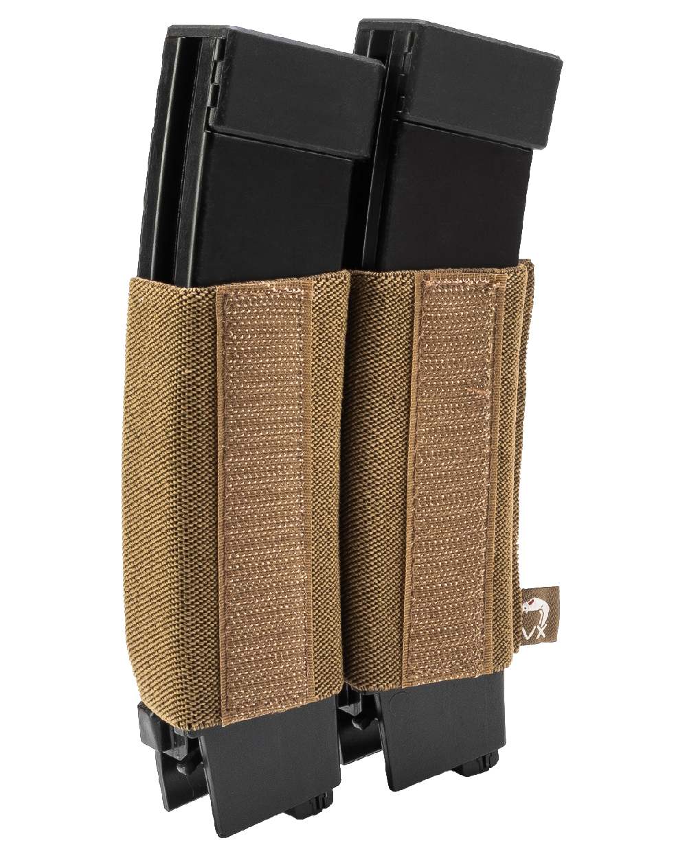 Dark Coyote Coloured Viper VX Double SMG Mag Sleeve on white background #colour_dark-coyote