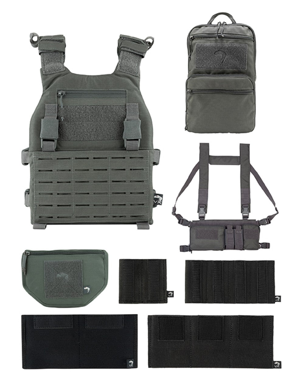 Titanium Coloured Viper VX Multi Weapon System Set on white background #colour_titanium