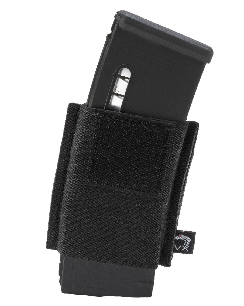 Black Coloured Viper VX Single Rifle Mag Sleeve on white background #colour_black