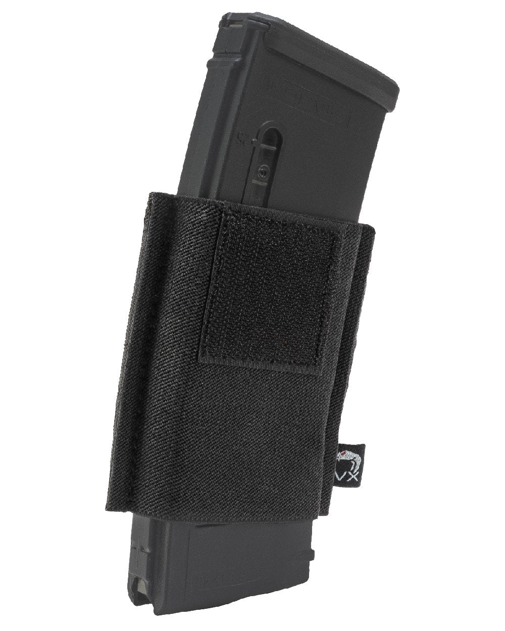 Black Coloured Viper VX Single Rifle Mag Sleeve on white background #colour_black