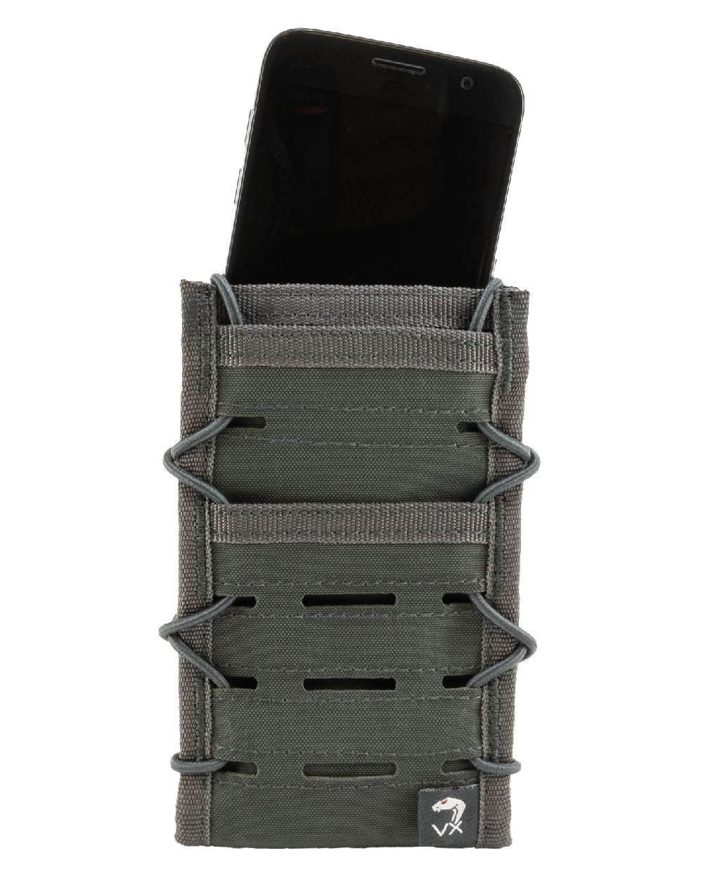 Titanium Coloured Viper VX Smart Phone Pouch on white background #colour_titanium