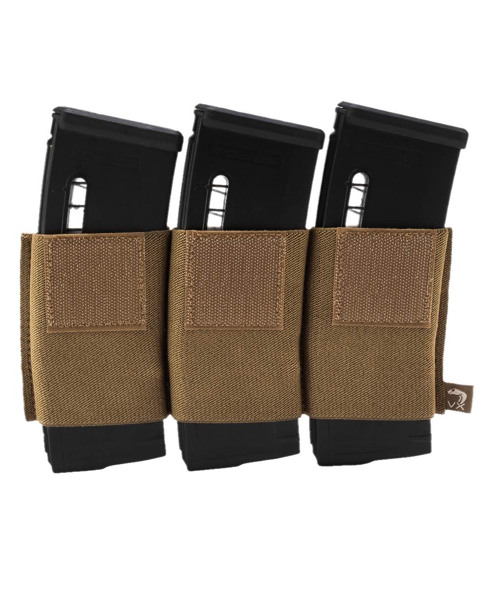 Dark Coyote Coloured Viper VX Triple Rifle Mag Sleeve on white background #colour_dark-coyote