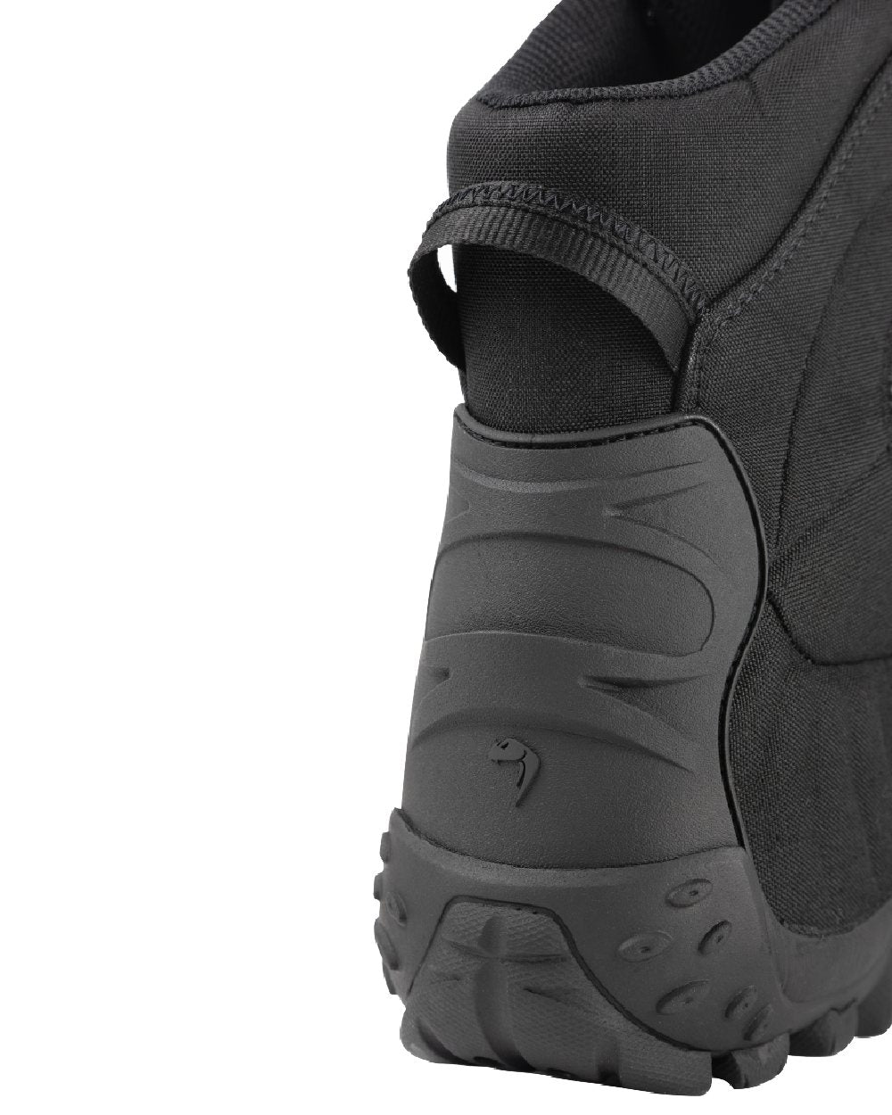 Black Coloured Viper Venom Boots on white background #colour_black