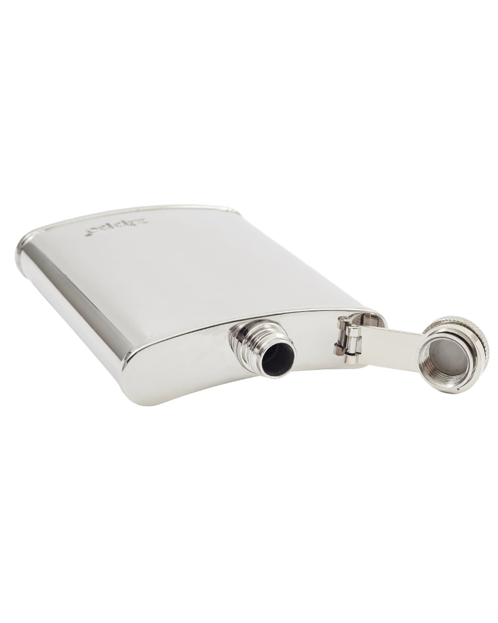 Zippo Polished Hip Flask on white background