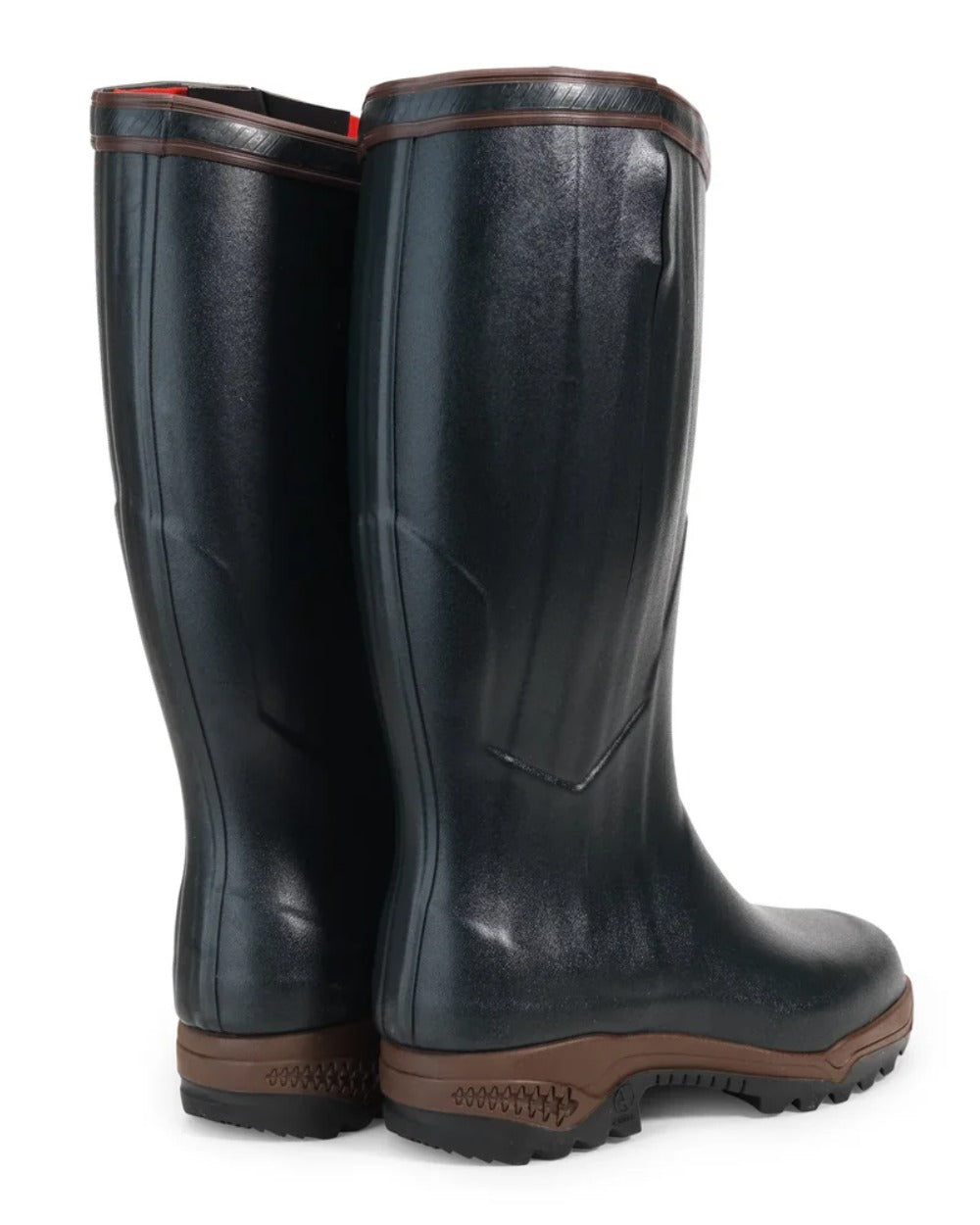 Bronze Coloured Aigle Parcours 2 ISO Open Wellingtons On A White Background #colour_bronze