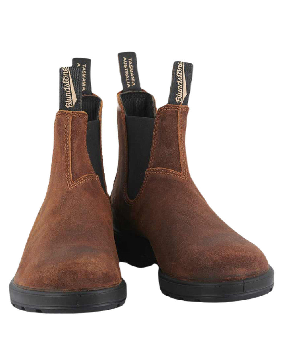 Tobacco Coloured Blundstone 1911 Tobacco Suede Chelsea Boots On A White Background #colour_tobacco