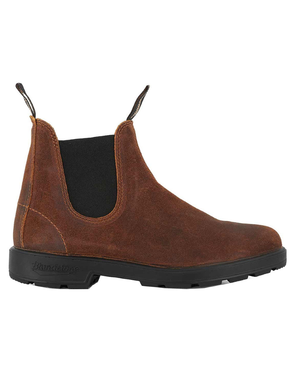 Tobacco Coloured Blundstone 1911 Tobacco Suede Chelsea Boots On A White Background #colour_tobacco