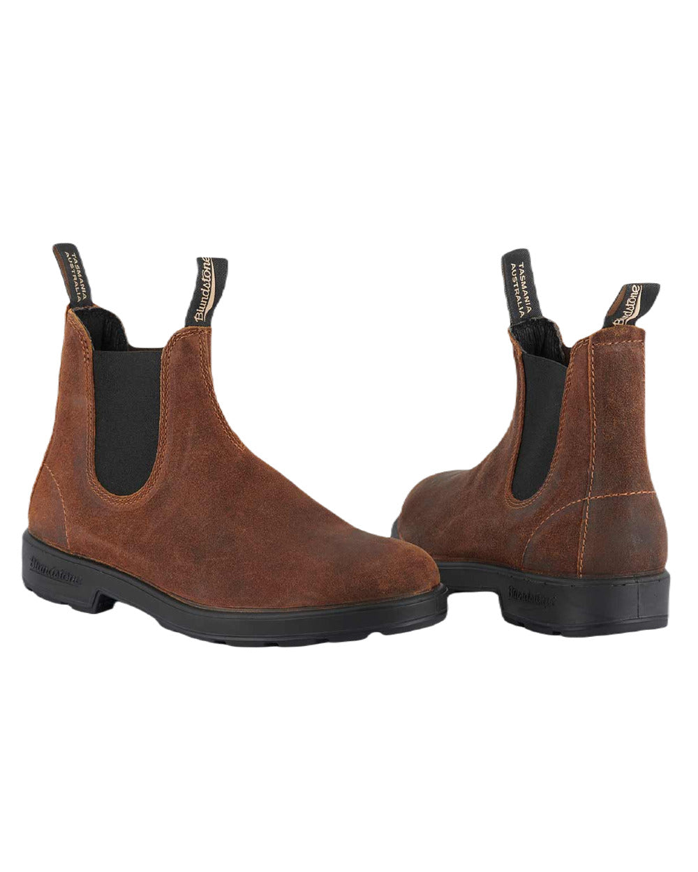 Tobacco Coloured Blundstone 1911 Tobacco Suede Chelsea Boots On A White Background #colour_tobacco