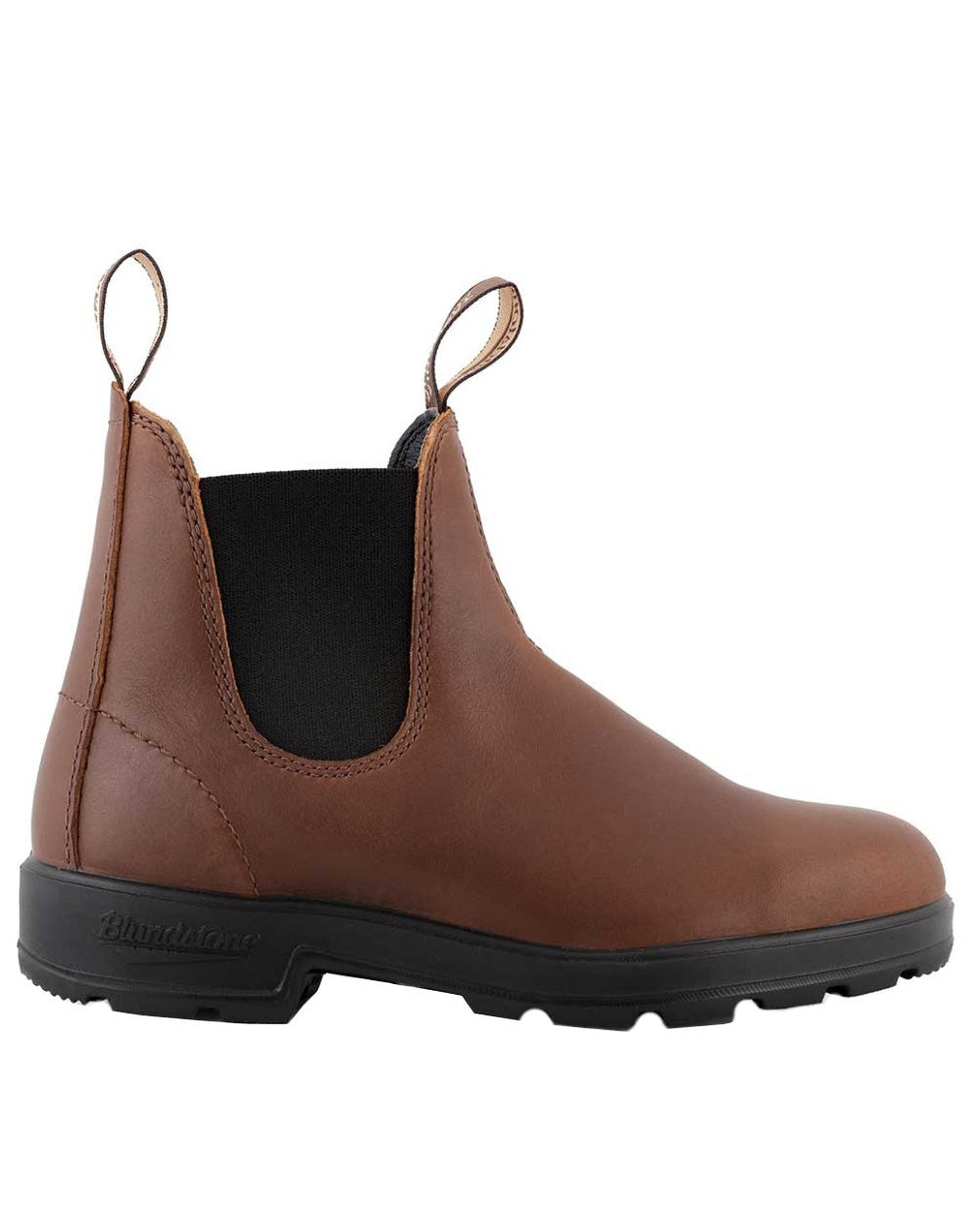Sierra Brown coloured Blundstone 2305 Brown Leather Chelsea Boots on white background #colour_sierra-brown