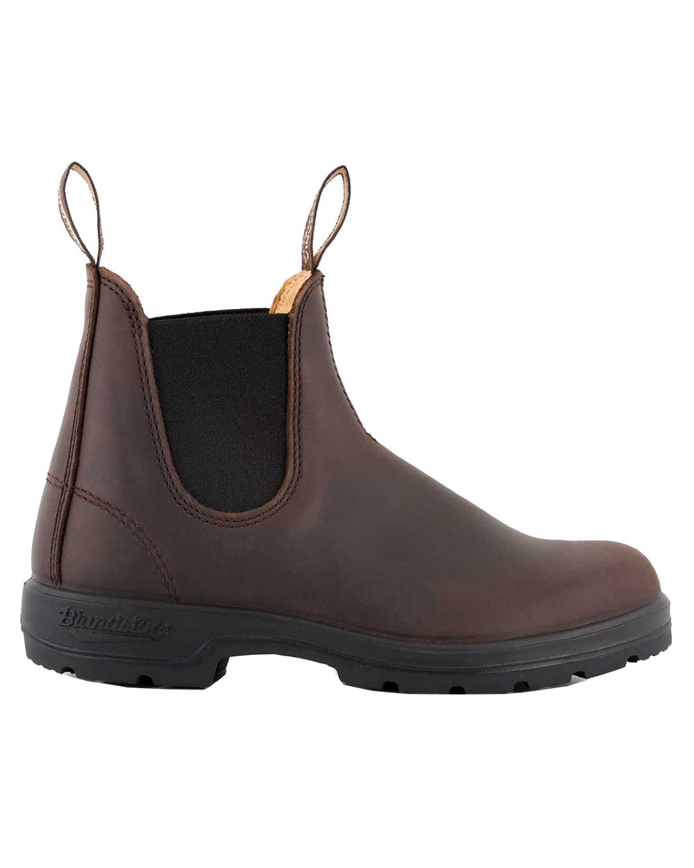 Brown Coloured Blundstone 2340 Brown Leather Chelsea Boots On A White Background #colour_brown
