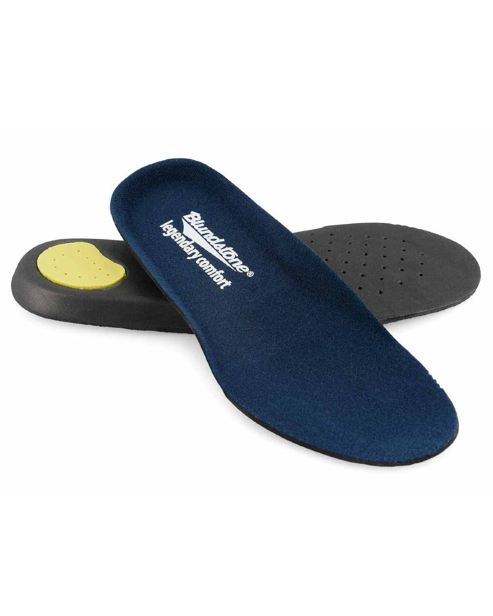 Black Red Coloured Blundstone 2342 Black Leather Chelsea Boots Insoles On A White Background #colour_black-red