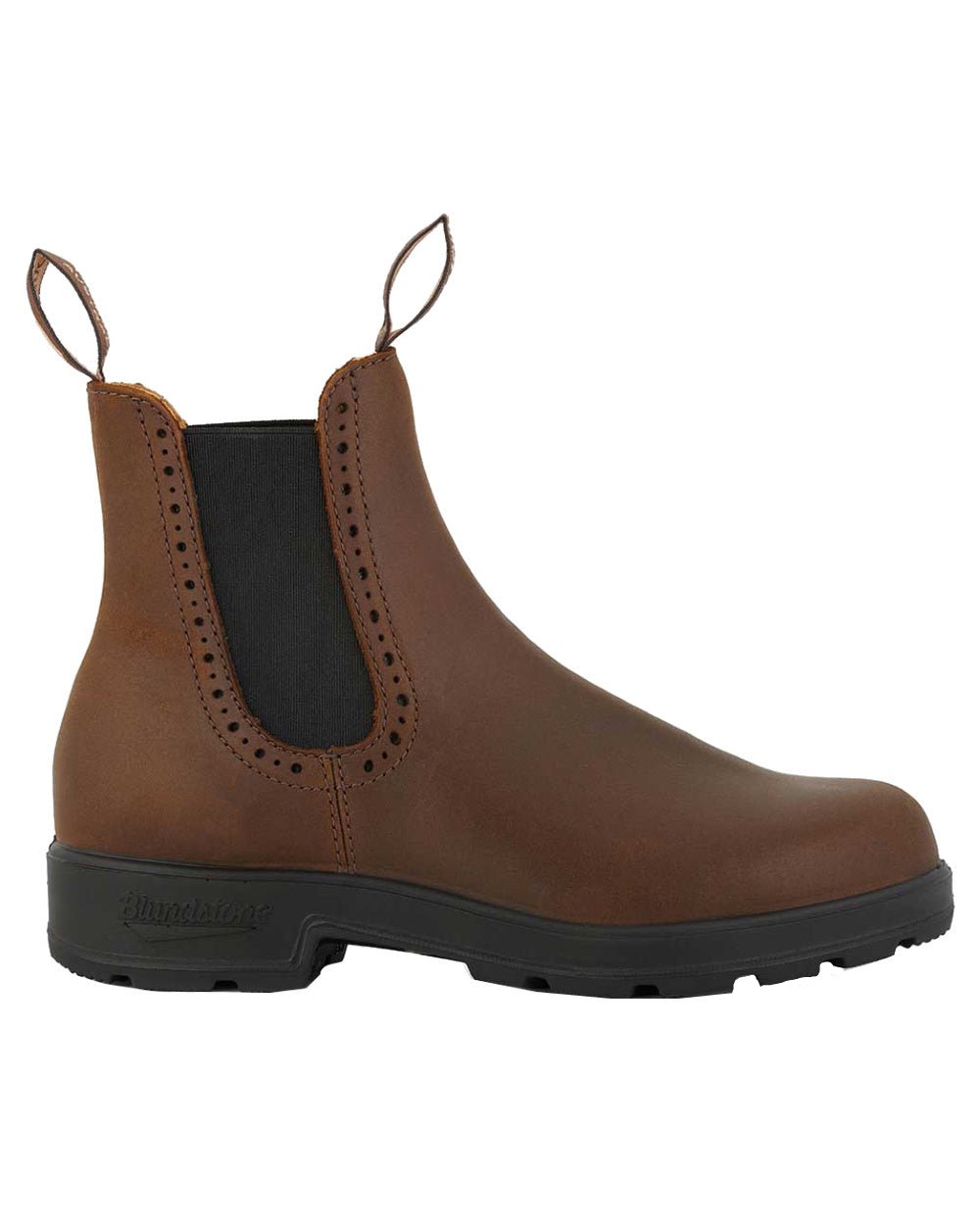 Antique Brown Coloured Blundstone Womens 2151 Antique Brown Leather Chelsea Boots On A White Background