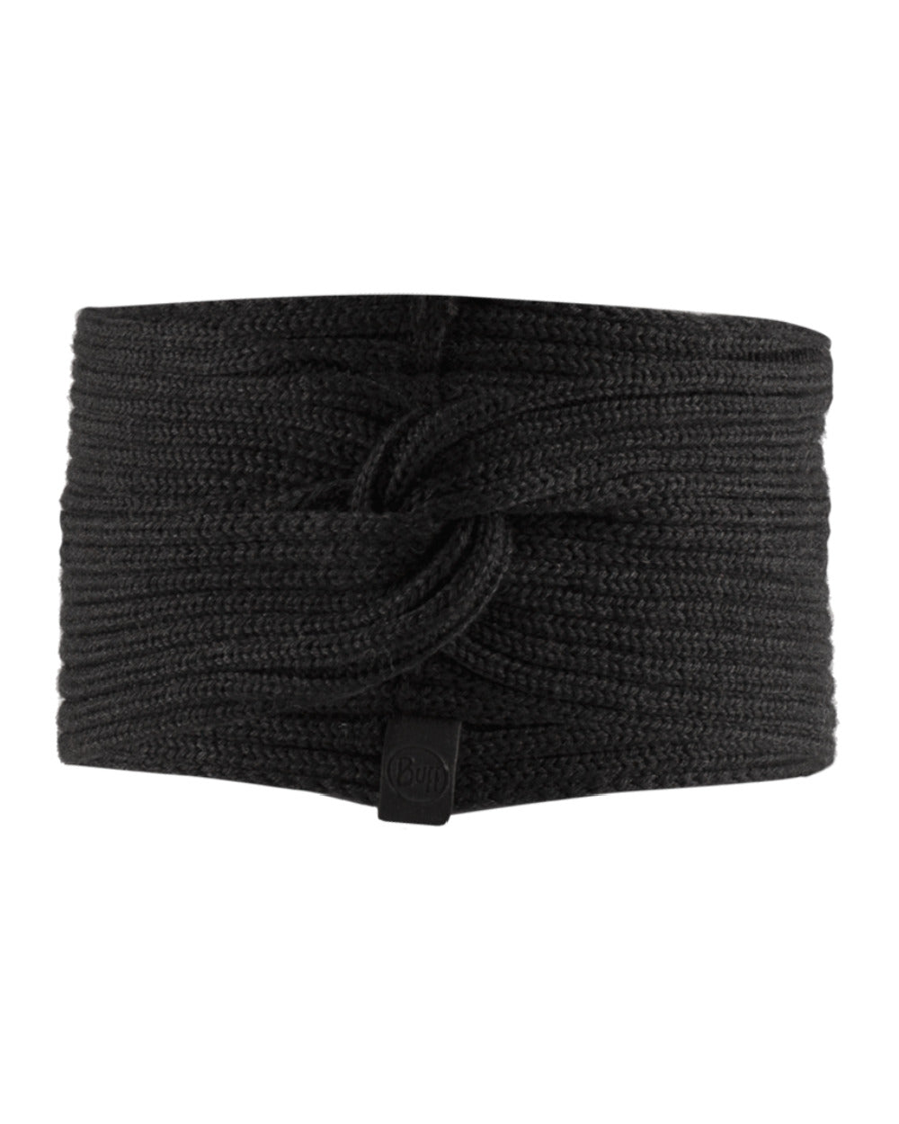 Graphite Coloured Buff Norval Merino Wool Headband On A White Background #colour_graphite