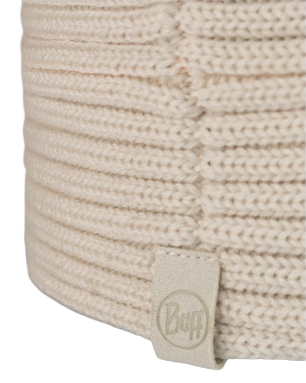 Ice Coloured Buff Norval Merino Wool Headband On A White Background #colour_ice