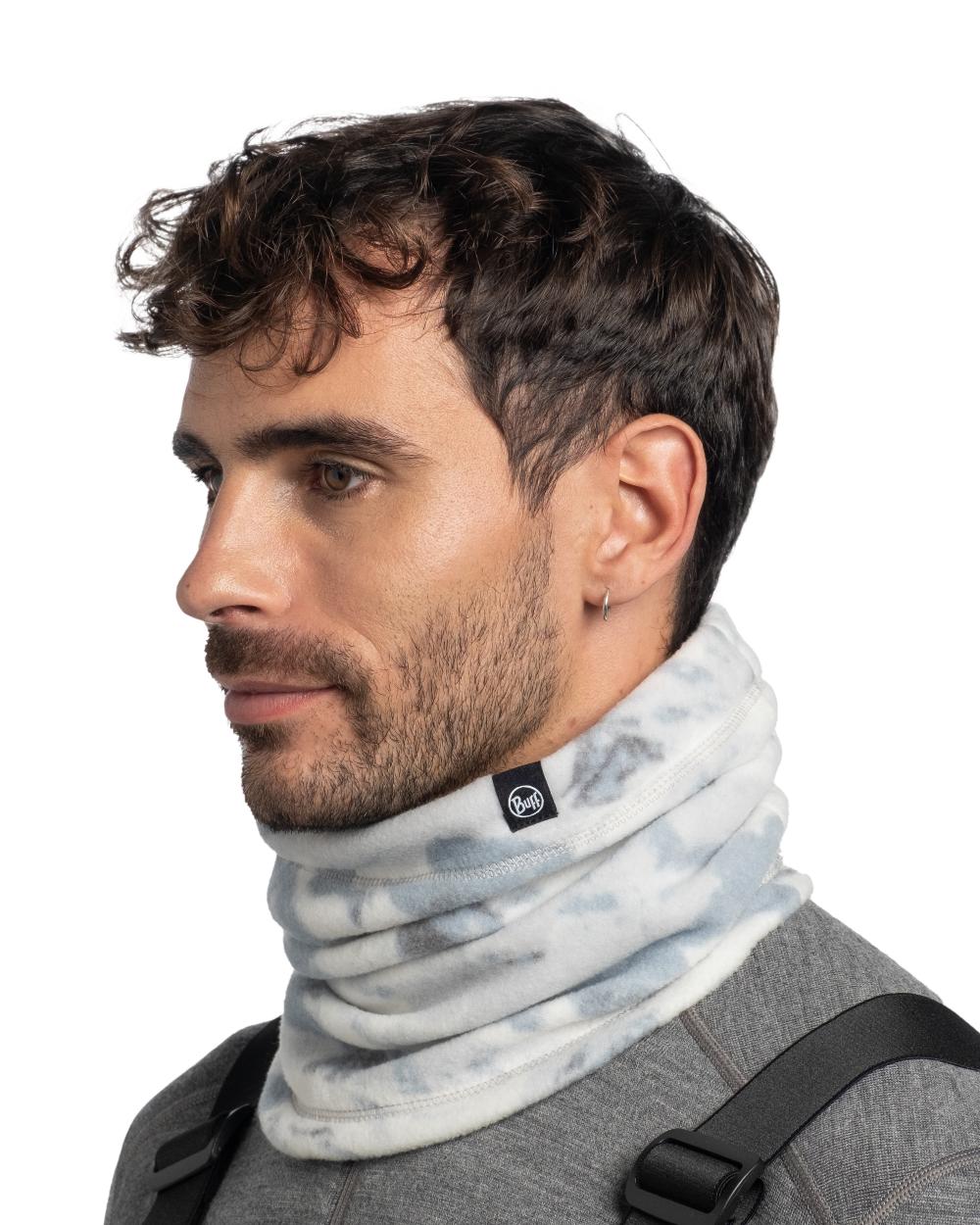 Comat Snow Coloured Buff Polar Prints Neck Warmer On A White Background #colour_comat-snow