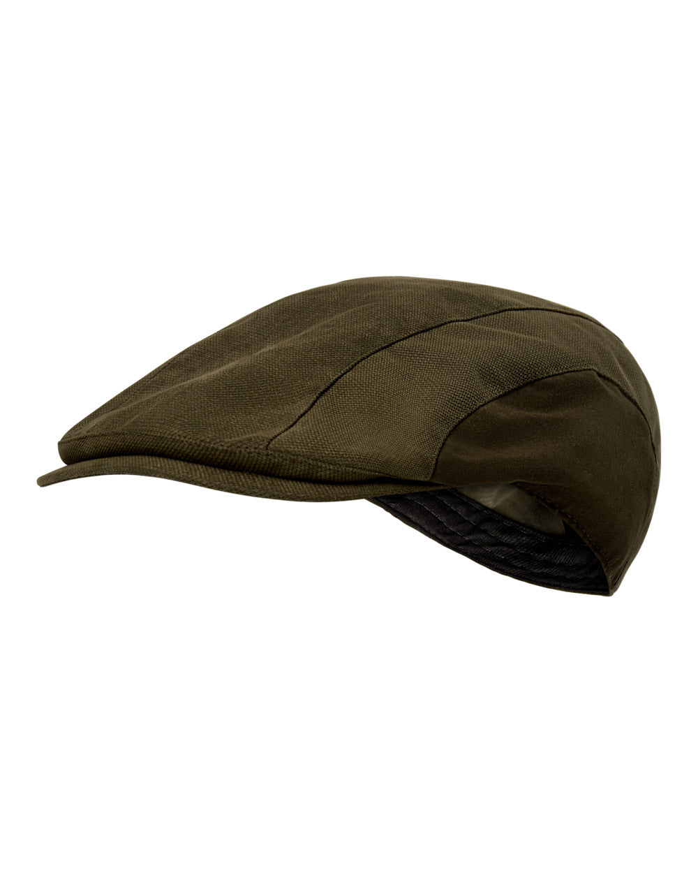 Tarmac Green coloured Deerhunter Eagle Flat Cap on white background #colour_tarmac-green