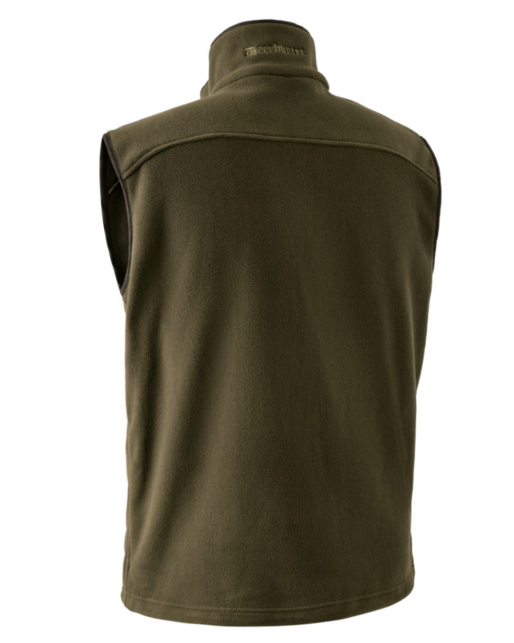 Tarmac Green Coloured Deerhunter Eagle Fleece Waistcoat On A White Background #colour_tarmac-green