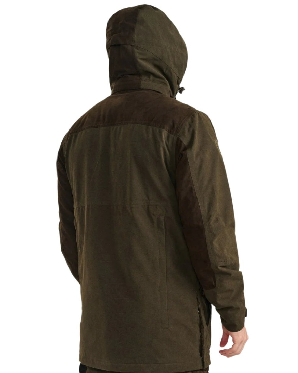 Tarmac Green Coloured Deerhunter Eagle Jacket On A White Background #colour_tarmac-green
