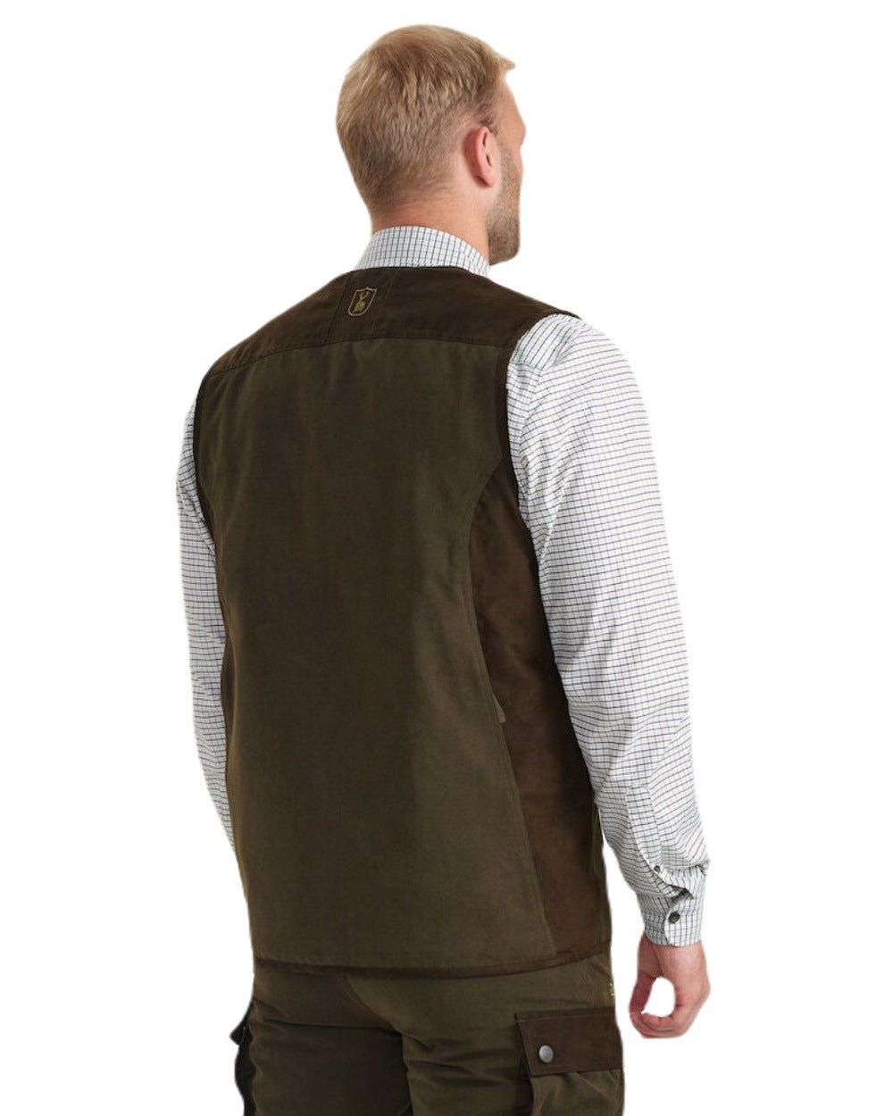 Tarmac Green Coloured Deerhunter Eagle Waistcoat on white background #colour_tarmac-green