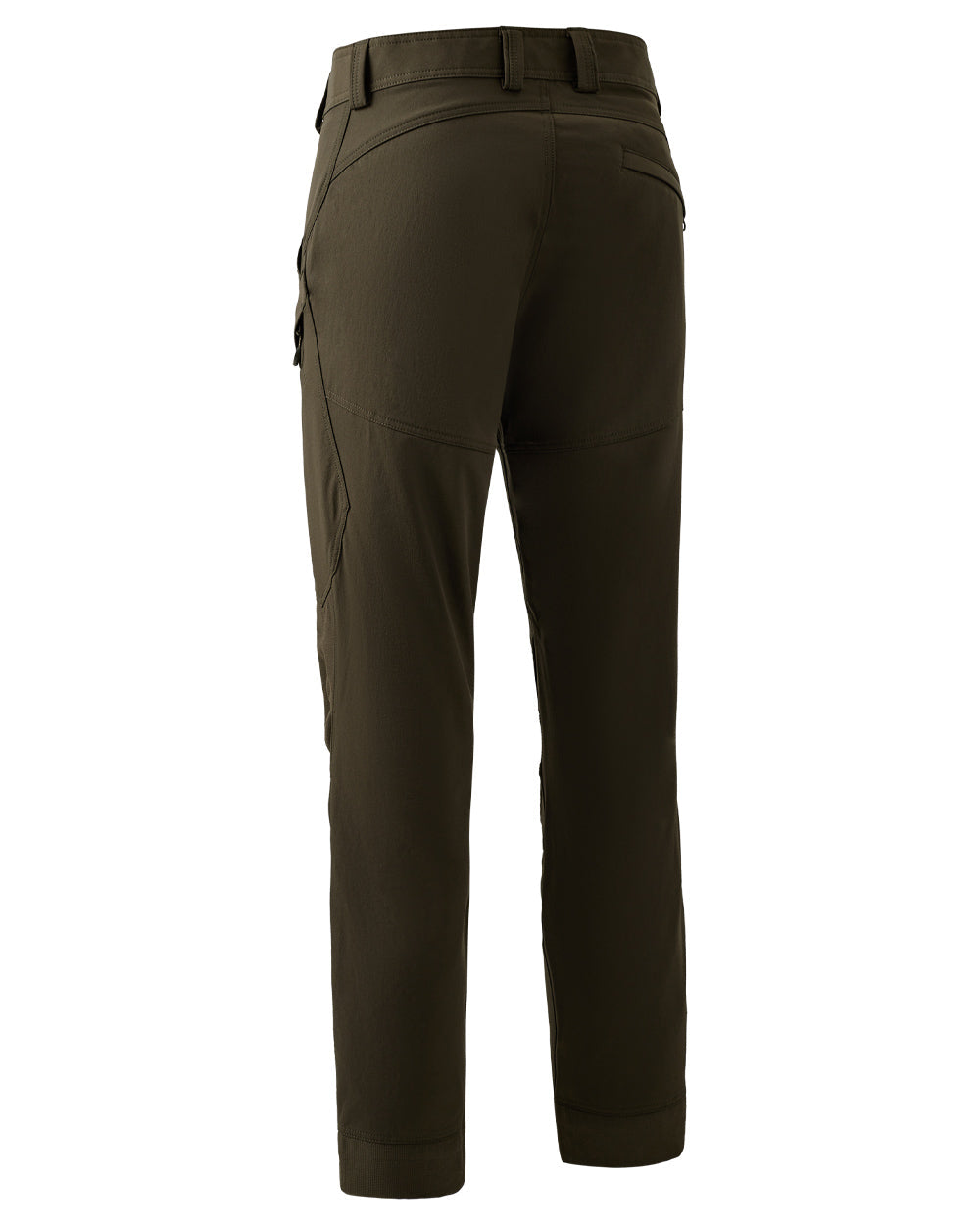 Bark Green coloured Deerhunter Northward Trousers on White Background #colour_bark-green