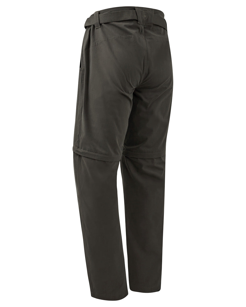 Timber coloured Deerhunter Slogen Zip-off Trousers on White background #colour_timber
