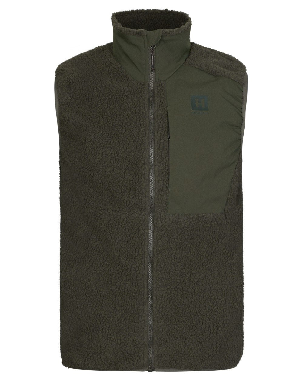Rosin Coloured Harkila Fjell Polar Waistcoat on white background #colour_rosin