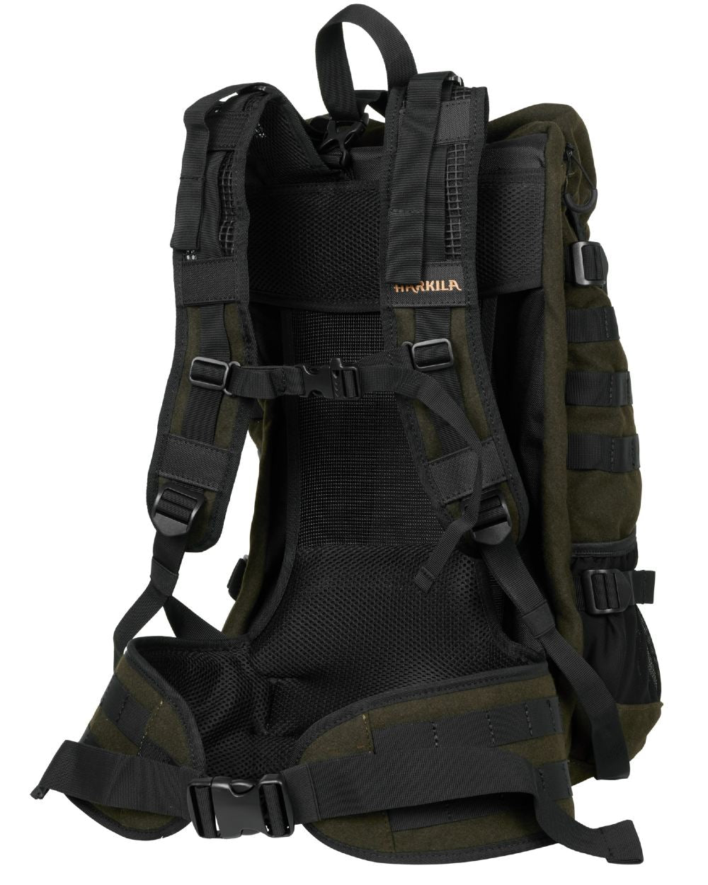Willow Green Coloured Harkila Metso 2.0 Rucksack Backpack on white background #colour_willow-green