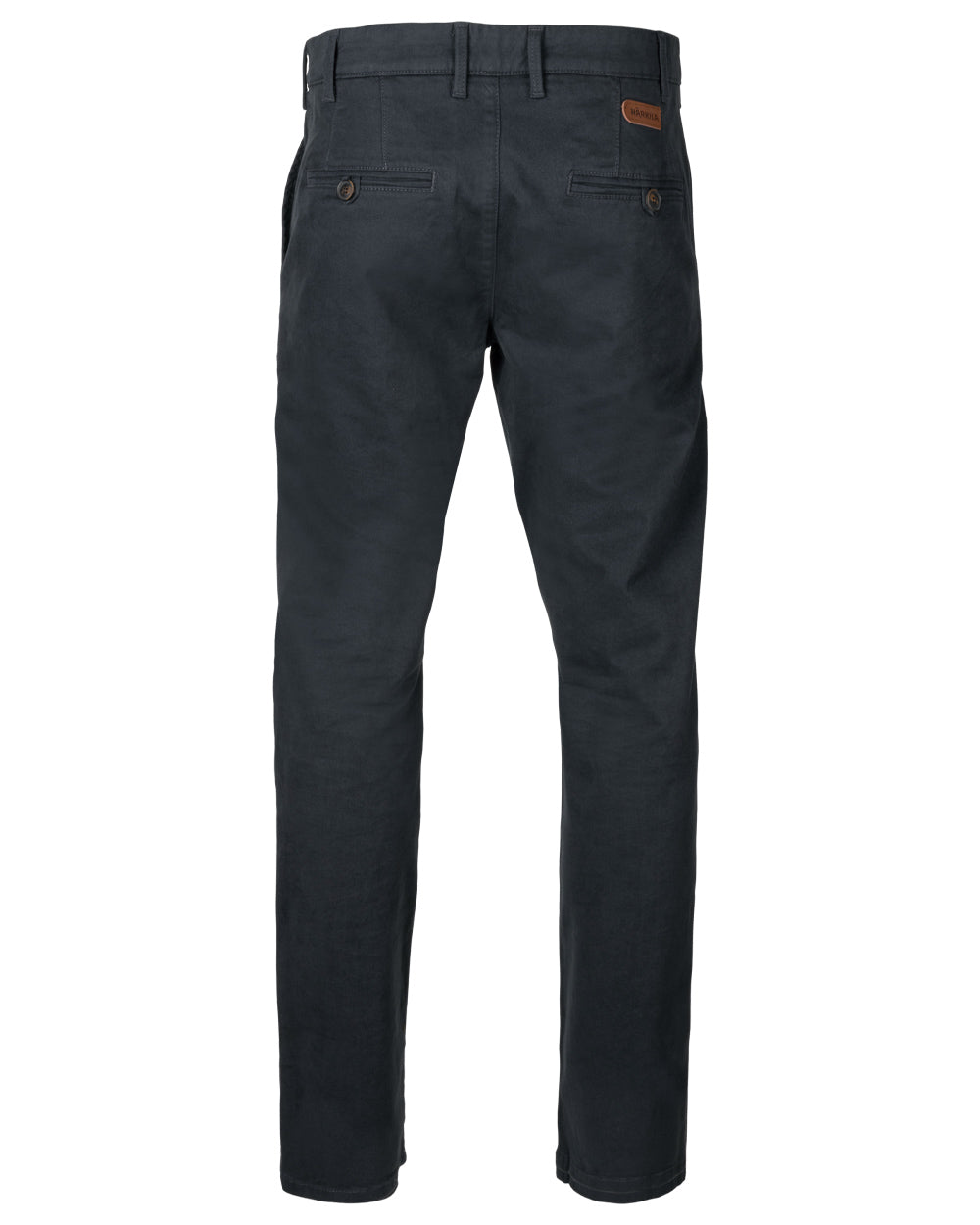 Dark Navy Coloured Harkila Norberg Chinos on white background #colour_dark-navy