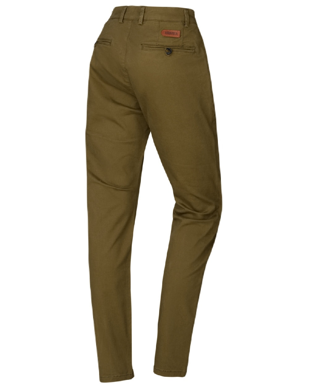 Olive Coloured Harkila Norberg Lady Chinos on White Background
#colour_olive