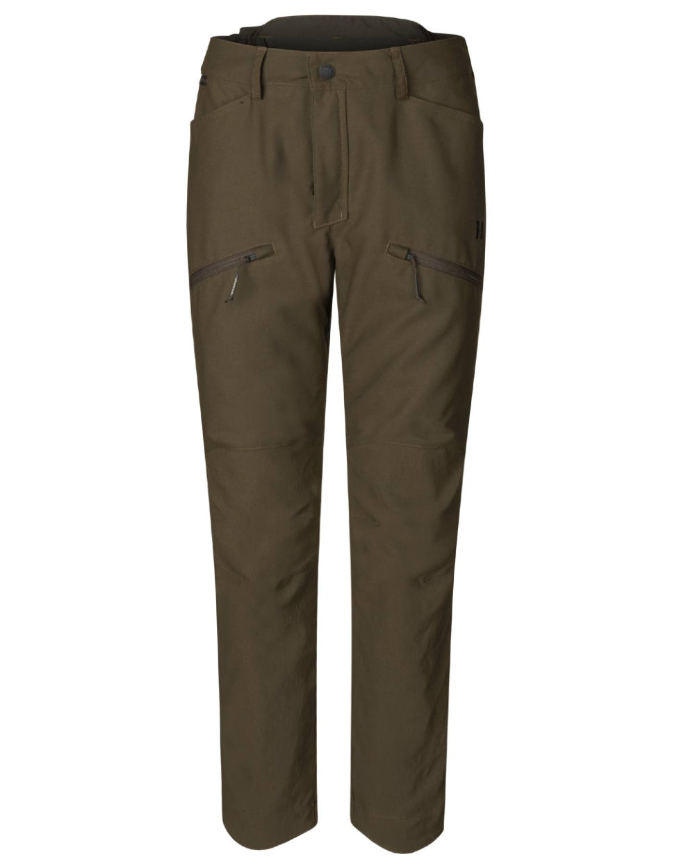 Willow Green Coloured Harkila Womens Pro Hunter GTX Trousers on white background #colour_willow-green