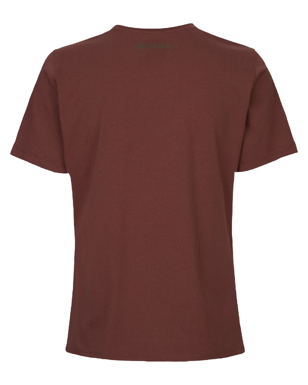 Hot Chocolate Coloured Harkila Womens Nature Short Sleeve T-Shirt on White Background
#colour_hot-chocolate