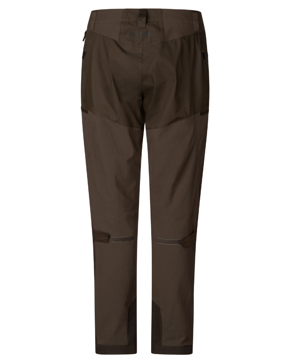Slate Brown Willow Green Coloured Harkila Womens Runa Pants on white background #colour_slate-brown-willow-green