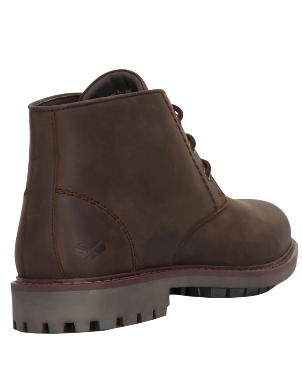 Dark Brown Coloured Hoggs of Fife Clayton Chukka Boots On A White Background #colour_dark-brown