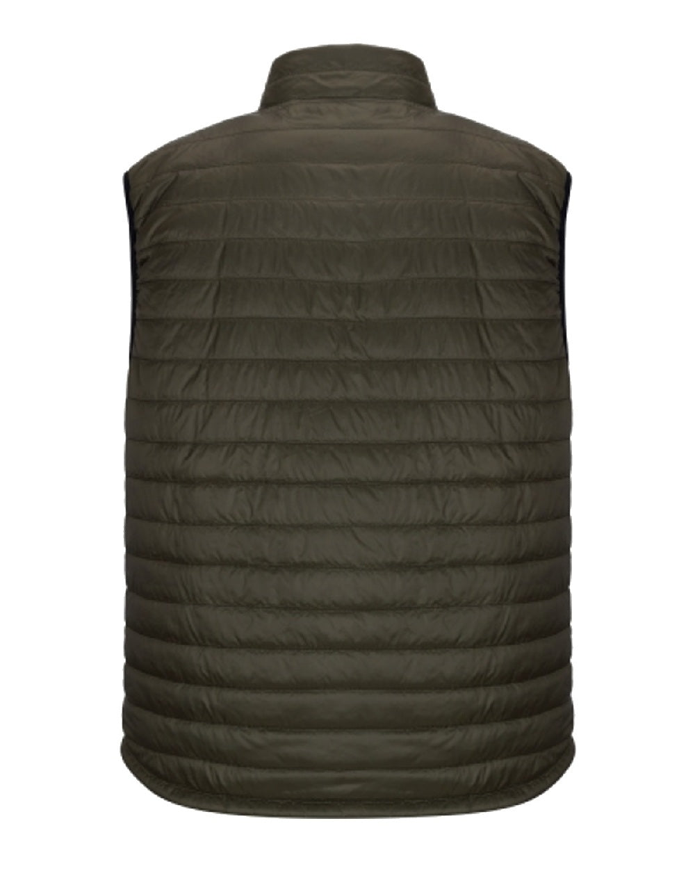 Olive/Merlot coloured Hoggs of Fife Kingston Rip-Stop Gilet on white background #colour_olive-merlot