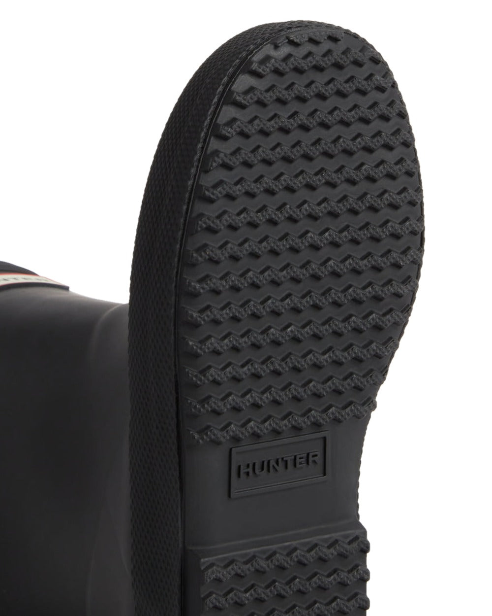 Black Coloured Hunter Kids First Classic Wellington Boots on White Background
#colour_black