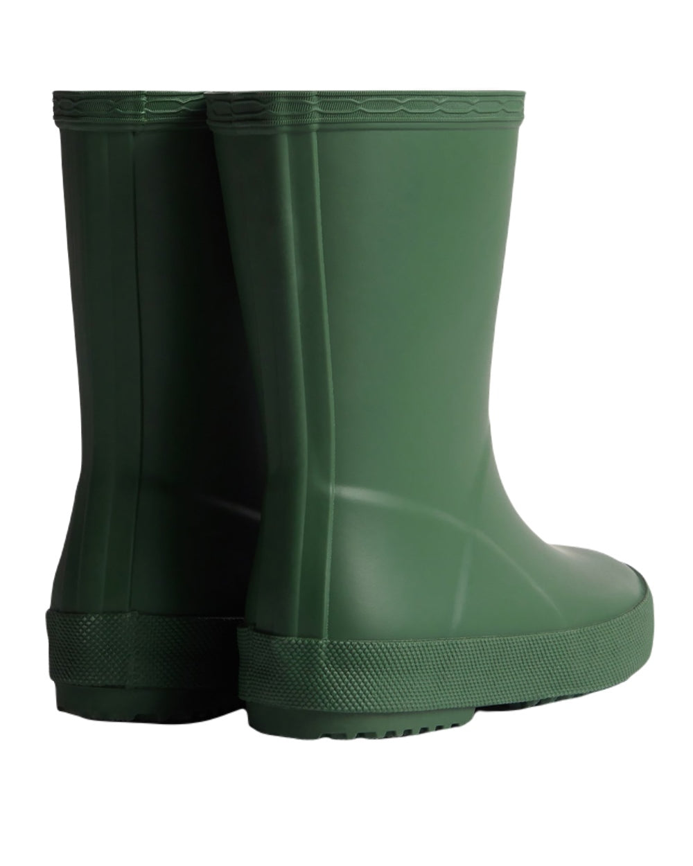 Hunter Green Coloured Hunter Kids First Classic Wellington Boots on White Background
#colour_hunter-green