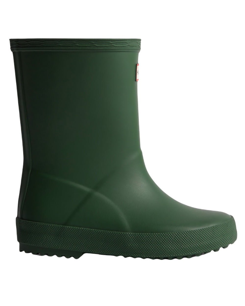 Hunter Green Coloured Hunter Kids First Classic Wellington Boots on White Background
#colour_hunter-green