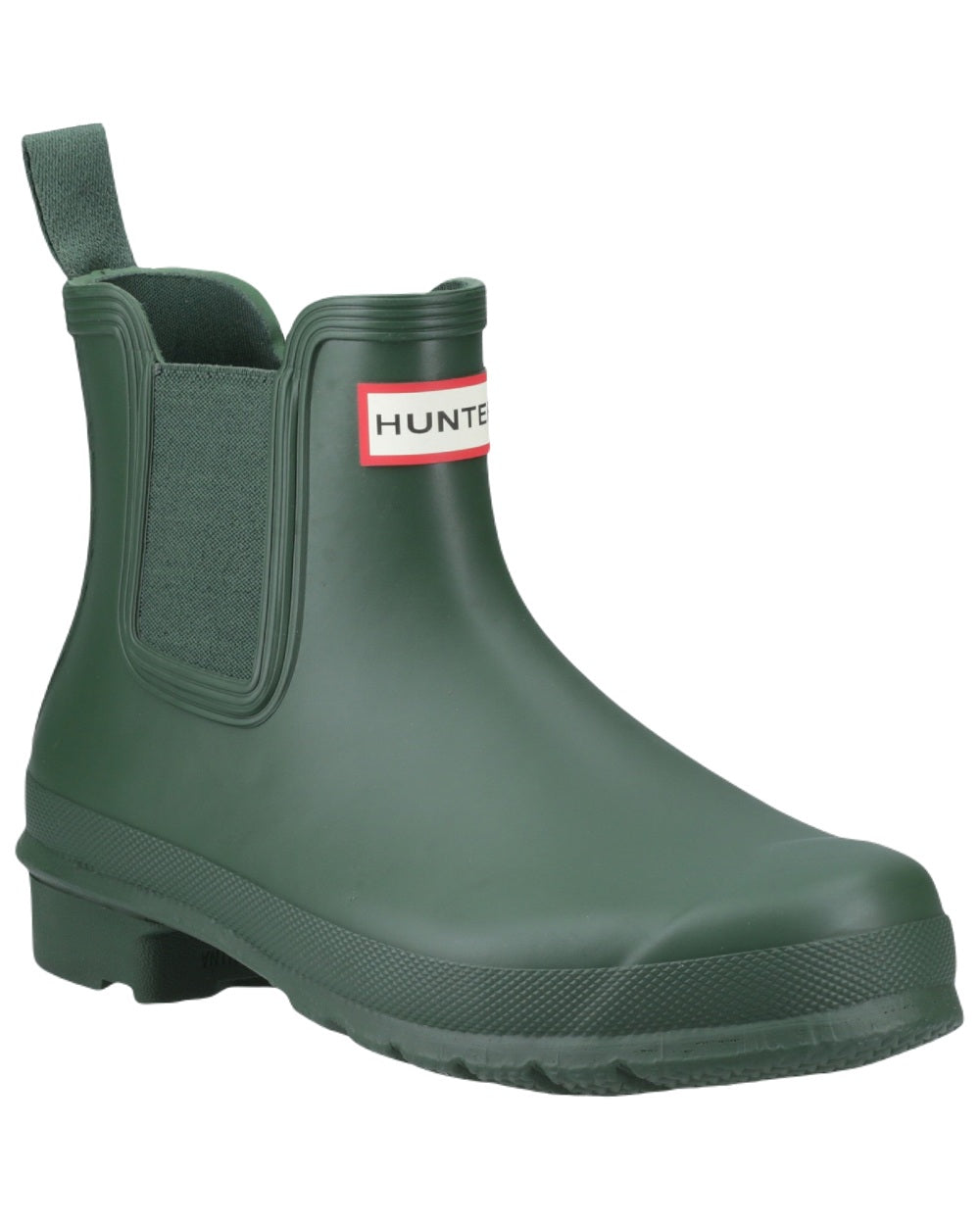 Hunter Green Coloured Hunter Womens Original Chelsea Boots on White Background
#colour_hunter-green