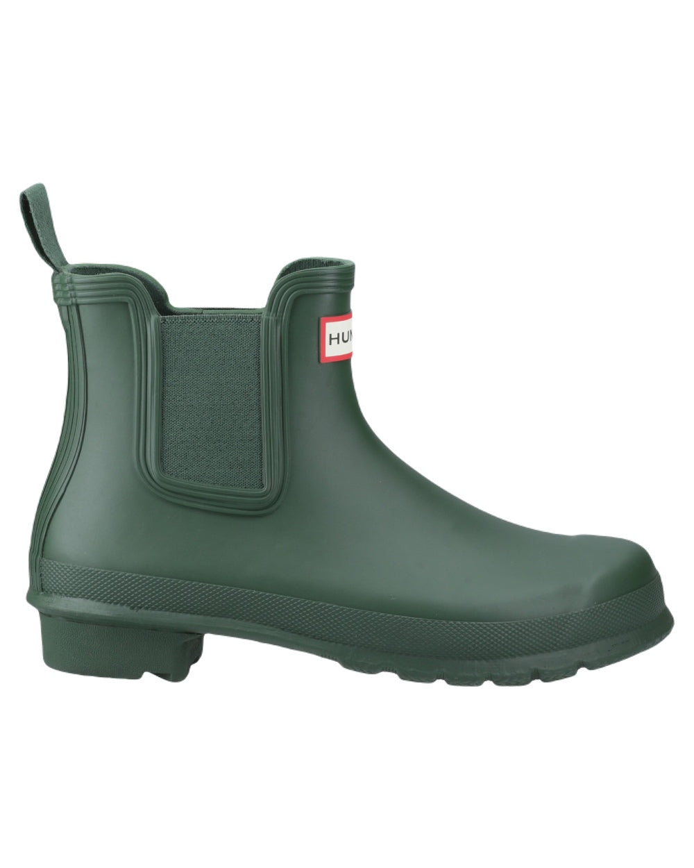 Hunter Green Coloured Hunter Womens Original Chelsea Boots on White Background
#colour_hunter-green