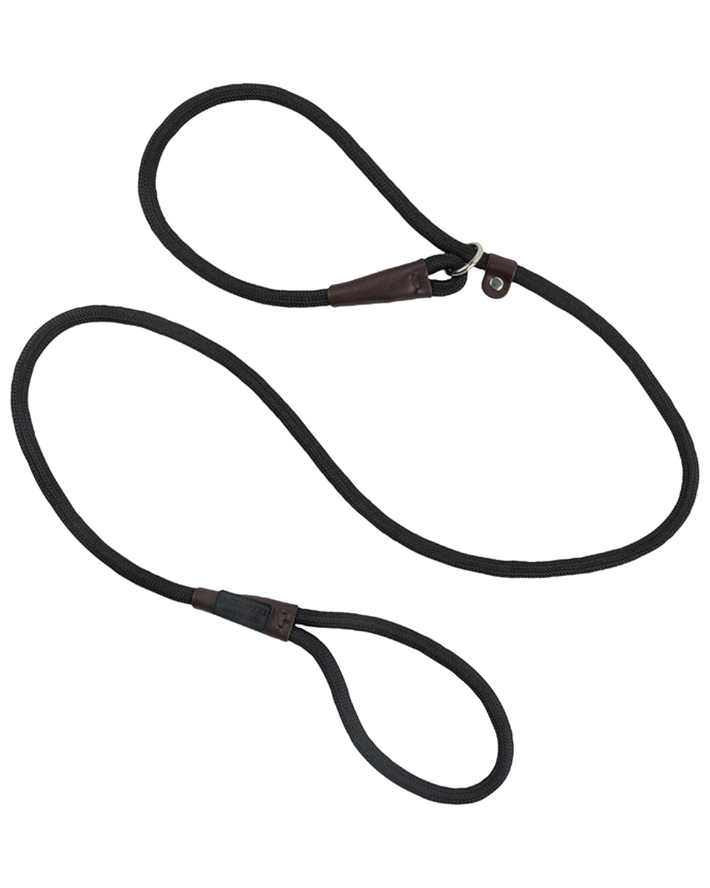 Black coloured Jack Pyke Dog Slip Lead on white background #colour_black
